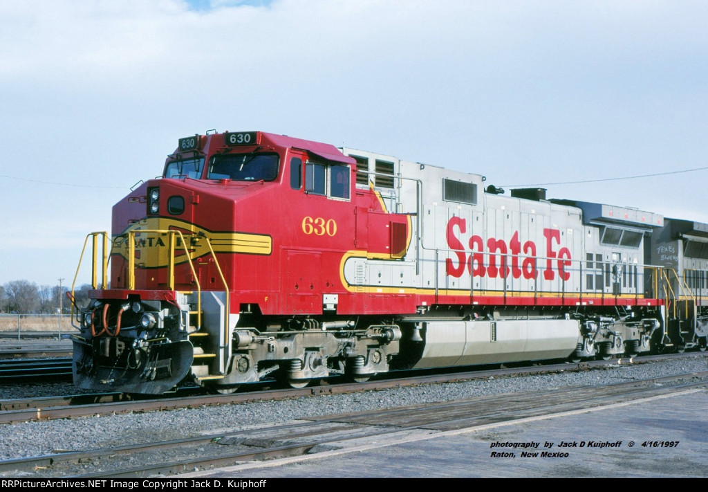 ATSF 630, Raton, NM. 4-16-1997